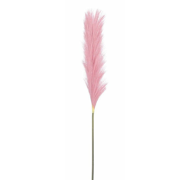 Mica Decorations pluimgras losse steel/tak - 3x - roze - 104 cm - decoratie kunst pluimen - Kunstplanten