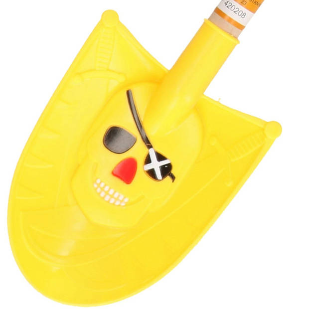 Summerplay Speelgoed piraten schep - voor kinderen - punt - kunststof - geel - 49 cm - Speelgoedschepjes