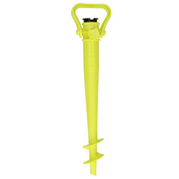 Parasolharing - geel - kunststof - D40 mm x H37 cm - parasolhouder - Parasolvoeten