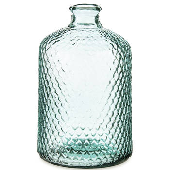 Giftdecor Bloemenvaas Scubs - transparant - gerecycled glas - D18 x H31 cm - Vazen