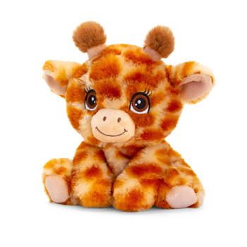 Pluche knuffel dier giraffe 16 cm - Knuffeldier