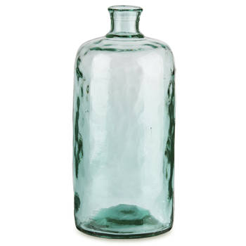 Giftdecor Bloemenvaas Primavera - transparant - gerecycled glas - D19 x H42 cm - Vazen