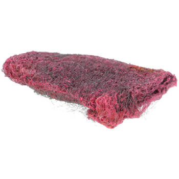 Ibex Zeepwolsponsjes - 2x - hardnekkig vuil - metaal - zilver/roze - Sponzen