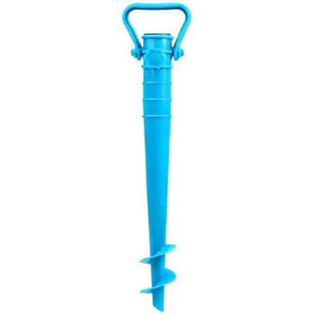 Parasolharing - blauw - kunststof - D40 mm x H37 cm - parasolhouder - Parasolvoeten