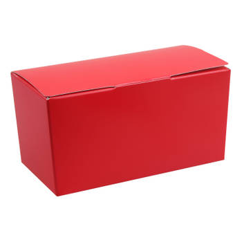 Santex cadeaudoosje/bonbondoosje - 12 x 6 cm - Bruiloft bedankje - 25x stuks - rood - 250 gram - Cadeaudoosjes