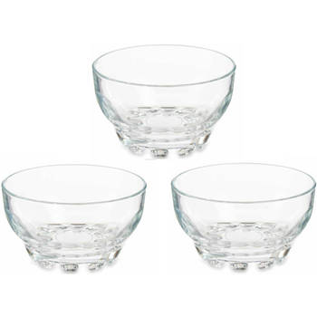 Pasabahce IJcoupes/IJsjes/Dessert serveer schaaltjes - set 18x stuks - kristal glas - 275 ml - IJsjeshouders