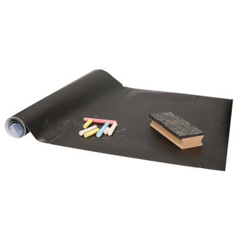 Kinder schoolbord - zelfklevend folie - 45 x 200 cm - incl. krijtjes en wisser - Whiteboards