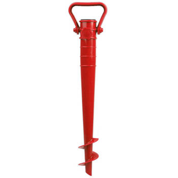 Parasolharing - rood - kunststof - D40 mm x H37 cm - parasolhouder - Parasolvoeten