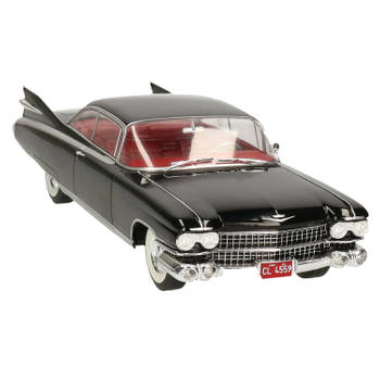 Modelauto/speelgoedauto Cadillac Eldorado 1959 zwart schaal 1:24/24 x 8 x 5 cm - Speelgoed auto's