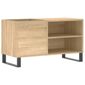 vidaXL Platenkast 85x38x48 cm bewerkt hout sonoma eikenkleurig