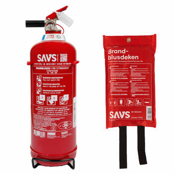 SAVS® Brandblus box - Vetblusser + Blusdeken - M