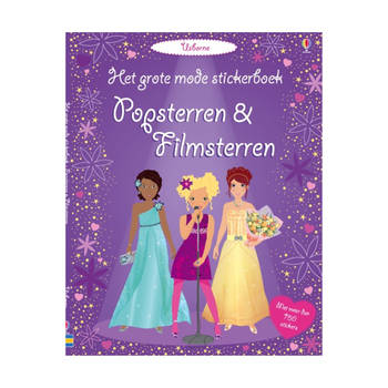 Usborne Het grote mode stickerboek: Popsterren & filmsterren. 4+