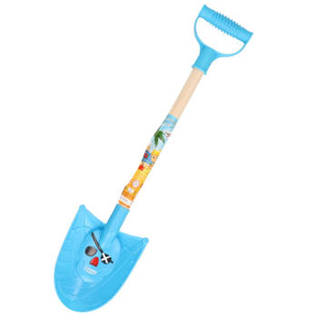 Summerplay Speelgoed piraten schep - voor kinderen - punt - kunststof - blauw - 49 cm - Speelgoedschepjes