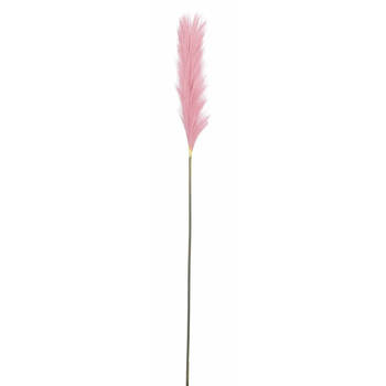 Mica Decorations pluimgras losse steel/tak - roze - 104 cm - decoratie kunst pluimen - Kunsttakken