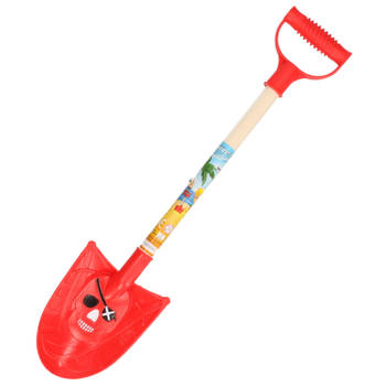 Summerplay Speelgoed piraten schep - voor kinderen - punt - kunststof - rood - 49 cm - Speelgoedschepjes