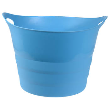 Flexibele emmer - blauw - 43 liter - kunststof - 45 x 38 cm - Wasmanden