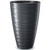 Prosperplast Plantenpot/bloempot Amazing - buiten/binnen - kunststof - antraciet - D37 x H58 cm - Plantenpotten