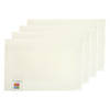 Placemats Hampton - 4x - wit - PVC - 30 x 45 cm - Placemats