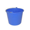 Huishoud emmer - blauw - kunststof - 12 liter - D29 x H35 cm - Emmers