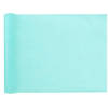 Santex Tafelloper op rol - polyester - azuurblauw - 30 cm x 10 m - Feesttafelkleden