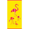 Strand/badlaken - flamingo print - 75 x 150 cmA - microvezel - Strandlakens