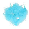 Hobby knutsel veren - 60x - turquoise blauwi¿½- 7 cm - sierveren - decoratie - Hobbydecoratieobject