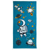 Strand/badlaken voor kinderen - ruimtevaartA‚A print - 70 x 140 cm - microvezel - Strandlakens
