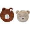 Dieren sierkussens - set 2x - kinderkamer - beren - 30 cm - polyester - Sierkussens