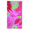 Strand/badlaken - flamingo print - 90 x 170 cm - microvezel - Strandlakens