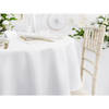 Tafelkleed/tafellaken rond - wit - 280 cm - polyester - Feesttafelkleden