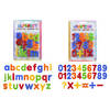 1x set Magnetische gekleurde alfabet speelgoed letters en cijfers 52 stuks 4 cm - Magneten