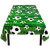 2x Tafelkleed/tafellaken voetbal thema plastic 120 x 180 cm - Feesttafelkleden