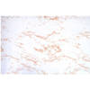 Decoratie plakfolie - marmer patroon wit/goud - 45 cm x 2 m - zelfklevend - Meubelfolie