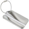 Kofferlabel Traveller - zilver - 8 x 4 cm - reiskoffer/handbagage label - Bagagelabels