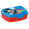 Disney Mickey MouseA broodtrommel/lunchbox voor kinderen - rood/blauw - kunststof - 20 x 10 cm - Lunchboxen