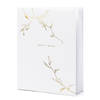 Gastenboek/receptieboek Nature - Bruiloft - wit/goud - 20 x 24,5 cm - Gastenboeken