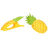 Handdoekklem/handdoek knijpers - ananas -A¯A¿A½2x - kunststof - Handdoekknijpers