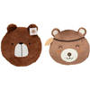 Dieren sierkussens - set 2x - kinderkamer - beren - 30 cm - polyester - Sierkussens