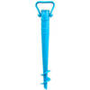 Parasolharing - blauw - kunststof - D40 mm x H37 cm - parasolhouder - Parasolvoeten
