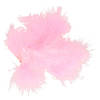 Santex Hobby knutsel veren - 20x - roze - 7 cm - sierveren - decoratie - Hobbydecoratieobject