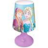 Disney Frozen tafellamp/bureaulamp/nachtlamp voor kinderen - lila - kunststof - 18 x 9 cm - Nachtlampjes