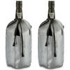 Wijnkoeler/flessenkoeler/koelhoud hoesje - 2x - voor flessen - wijn/water/champagne - 25 cm - Koelelementen