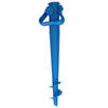 Lesli Living Parasolharing - blauw - kunststof - D37 mm x H40 cm - Parasolvoeten