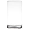 Bloemenvaas Neville - helder transparant - glas - D16 x H30 cm - Vazen