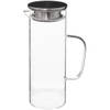 Secret de Gourmet Water Karaf/Schenkkan - met rvs dop - glas - 1.1 Liter -&nbsp;D9 x H22 cm - Karaffen