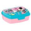 Disney Minnie MouseA broodtrommel/lunchbox voor kinderen - blauwA - kunststof - 20 x 10 cm - Lunchboxen