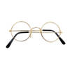 Bril - rond - goud montuur - voor volwassenen - verkleedaccessoires - Verkleedbrillen