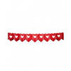 Hartjes Liefde thema Valentijn slingers van 6 meter rood - Feestslingers
