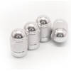 TT-products ventieldoppen Silver Bullets aluminium 4 stuks zilver - auto ventieldop - ventieldopjes