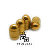 TT-products ventieldoppen Gold Bullets aluminium 4 stuks goud - auto ventieldop - ventieldopjes
